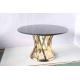 Round Luxury Center Table Side Table With Marble Top