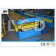 Post Cutting Metal Deck Roll Forming Machine Chain Driven SGS Certificated