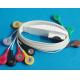 10-leads ECG Patient Cable, One Piece IEC/AHA Snap EKG Patient Cable for Mortara Holter Machine