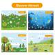 Discover Animals Reusable Sticker Book Large 200 PCS For Kids Birthday Gift