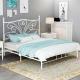 King Size Luxury Odm 0.8mm Metal Bunk Bed Frame Wrought Iron Modern
