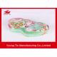 Double Heart Shape CMYK  Printed Candy Gift Tin Box Tinplate Metal With Embossing
