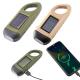 LED Solar Powered Flashlight USB Charging Hand Crank Dynamo Flashlight Survival Gear Fishing Flashlight Clip for Outdoor