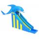 Commericial Activities Kids Inflatable Water Slide Long Dolphin Safe Nontoxic
