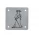 Stainless Steel Acrylic Bathroom Light Door Number Signs Plates For Restroom Wc Toilet