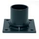 Black Coated Outdoor Light Post Fixture with Steel Material and Pier Mount Pole Base