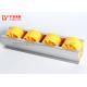 44*33 Yellow Sliding Roller Track Union Stainless Steel For Pipe Racking System