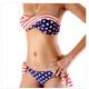 Wholesale - Fashion steel bikini american flag steel bikini swimwear Padded Swimsuit