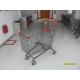 270L Grocery Store Cart With Four PU Casters / Anti - UV Plastic Parts