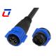 Black 15A 300V Multi Pin Waterproof Connector Plug And Socket For Growth Lights
