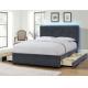 Upholstery Wood Bed Manufacturers Four Drawer Storage King Size With LED Headboard