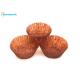 Translucent Brown Greaseproof Cupcake Liners , 40gsm Greaseproof Cupcake Papers