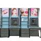 Layered Cosmetic Display Stand with Customizable Layers and Double-Sided Mirror