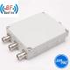 4.3-10 F DIN-F Interface RF Triplexer Triple Band Combiner 380-2700MHz Grey/Red/Black