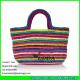 LUDA 2014 trendy straw crochet soulder bags colorful ladies string beach bag