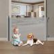 Extra Wide Pets Mesh Safety Gate Extends To 55 For Babies Outdoor Protection