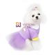 Sweet Candy Colored Dog Party Dress Pet Clothing CVC Jersey 180G With Sparkly Tulle  Skirt