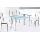 new modern design rectangle dining table and chairs
