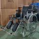 Multifunctional Folding Steel Wheelchair With Detachable Desk Armrest Elevating Footrest