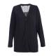 Black Color Womens Knit Cardigan V Neck Casual Style With Long Sleeve