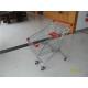 Big 100L Grocery / Supermarket Shopping Carts With 4 Swivel Flat Wheels