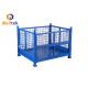 1000kg Powder Coating Steel Foldable Pallet Storage Cage