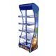 Adjustable Single Sided Supermarket Floor Standing Potato Chips wire Metal Display Rack