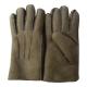 Brown Warm Leather Gloves , Mens Fitted Leather Gloves Eco - Friendly