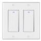 Voice Control Alexa 100VAC Wifi Smart Wall Switch 2 Gang For Hotel / Home