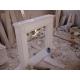 150x11x45mm White Free Standing Limestone Fireplace Mantel Shelf