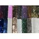 Reversible Colorful Mermaid Sequin Fabric , Silver Sequin Material Custom Made