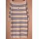 Crew Neck Ladies Dress Clothing Warm Pure Cotton Striped Sweater Dress