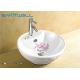 CE Bathroom Ceramic Wash Basin Elegant Durable Design With Round Shape