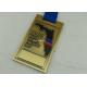 Ancient Bronze Metal Enamel Medal for Marathon Sports With Gold Finishing