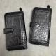 Authentic Exotic Crocodile Belly Skin Men's Large Card Wallet Genuine Alligator