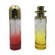 Antique Clear Glass Perfume Bottles / Round Cylindrical Elegant Perfume Bottles