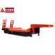 Anti - Shock Tyre Heavy Duty Trailer Concave Low Bed Trailer  Dual Line Brake System