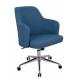 Classic Adjustable Office Desk Chair Twill Fabric Navy Eco - Friendly OEM Available