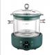 Novolink Wholy High Borosilicate Glass Pot with Removable Steamer Pot Isolation Design Pot for Traditional Chinese Soups
