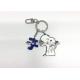OEM Printed custom metal keychain, Wholesale design Logo cartoon animal dog Metal Keychain