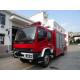 ISUZU 240HP Light Rescue Fire Truck 6 Wheeled With 5 Ton Crane