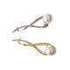 Golden and Silvery Hair Clip with Pearl Customize Designs for You