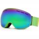 Custom Straps Women'S Mirrored Ski Goggles , Otg Snowboard Goggles For Low Light