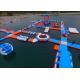 0.9mm PVC Tarpaulin Inflatable Aqua Park with Water Slide For Adults TUV