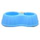 Double Bowl Of Pet Pumpkin For Dogs, Cats Or Other Small Animals Wholesale Plastic Eating Bowls plastic puppy bowls