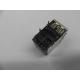 Stacked RJ45 jack over dual deck USB Connector combo rj45 with 100Mb transformer