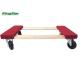 Office Furniture Carpet End Dolly With Hardwood Batten And 100Mm Pvc Wheels