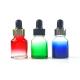 Gradient Color Glass Dropper Bottles Non Toxic OEM Service With Childproof Cap