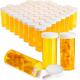 Empty Pill Bottles with Caps for Prescription Medication, 8-Dram Plastic Medicine Containers (Orange)