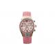 Pink 38.0mm Mop Dial Multi Functional Watches For Ladies OEM Service